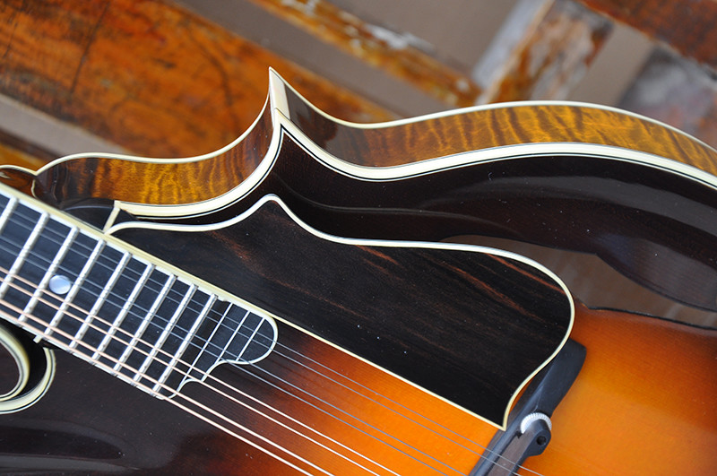 Handmade custom advanced 8 strings QT-F5 mandolin electric guitar with ebony fretboard