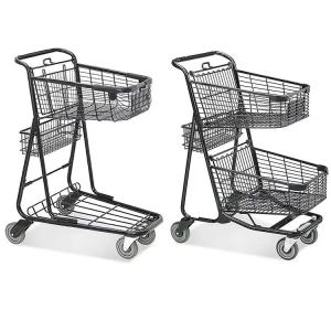 Quality Wholesale Euro Style Heavy Duty Metal Shopping Trolley Cart Carritos De Supermercado wholesale