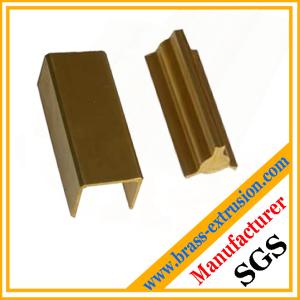Quality golden color brass extrusion profiles section hardware wholesale