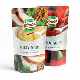 Custom Printed Mylar Stand Up Pouch Bags For Instant Noodles Packaging