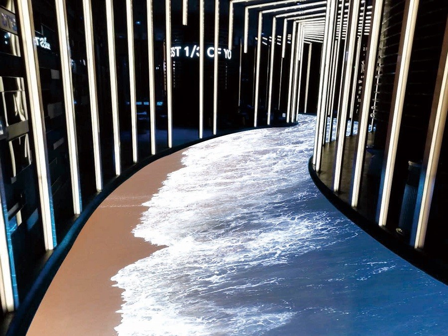 P6.25 P4.81 Interactive LED Floor Panels Flexible Sensitive Video