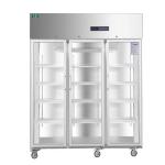 1500 Liter LED Digital Display Three Glass Door Pharmacy Medical Vaccine