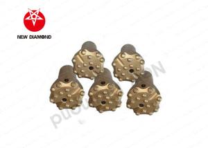Quality Anti - Wear Flat Face Borehole Drilling Tools / Carbide Button Bits 2 Flushing Holes wholesale