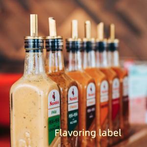 Customized Self Adhesive Label Stickers for Beverages Condiment Bottle Labels for Your Customer s Requirements