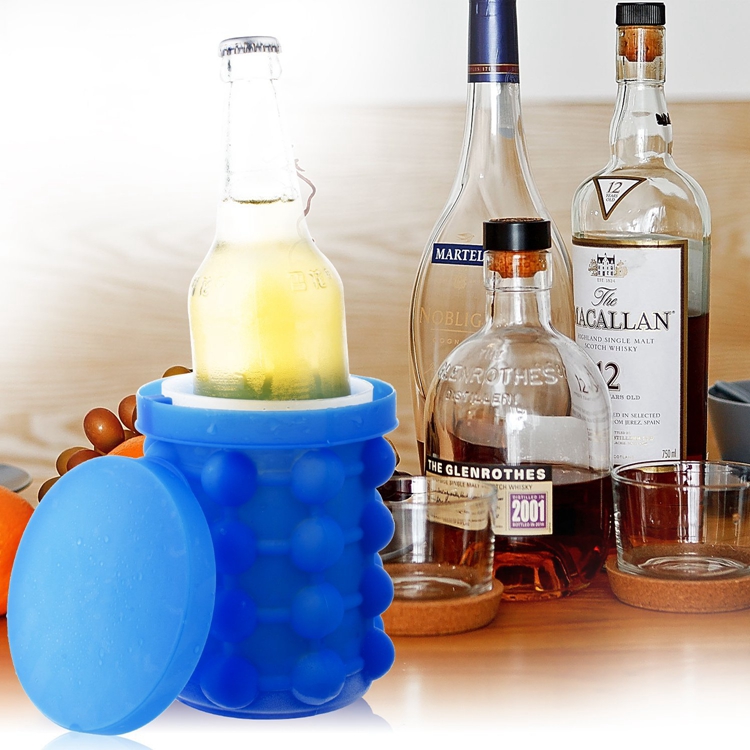 Safe To Clean Silicone Ice Cube Trays , Chocolate Silicone Ice Block Moulds