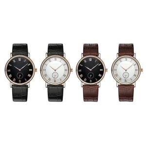 Quality Textured Leather Genuine Diamond Quartz Watch 40mm Dia PE21 Male Sports wholesale