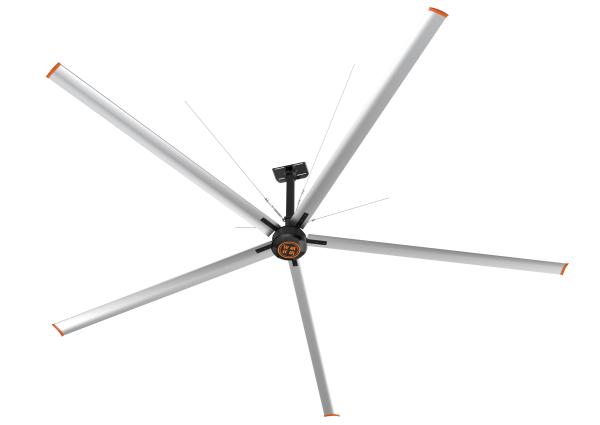 Three Phase 5 Blades High Volume Industrial Ceiling Fans For Mechanical