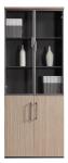 2 Swing Doors Wood Storage Cabinets OEM / ODM 800mm Length Staff Furniture