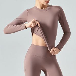 Quality Winter Skin Friendly Plush Thickened Horse Riding Tops Warm Sports Long Sleeved wholesale