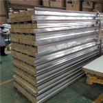 30 years light steel structure 50mm rock wool warehouse sandwich roof panel