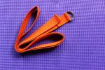 Black 173cm Cotton Yoga Strap,Yoga Pilates Stretch Strap