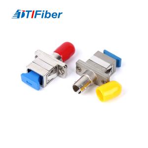 Quality SC/UPC - ST/UPC Metal Type Fiber Optic Hybrid Adapter IEC 61754-13 wholesale