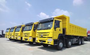 Quality Used Sinotruck HOWO / Shacman 8X4 12 Wheels Dump Truck For Market Euro 3 And ≤5 Seats wholesale