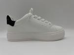 Soft Cow Womens Leather Hiking Shoes , Classic White Shoes With Decorative Stone