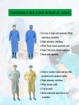 Breathable Reinforced Surgical Room Gowns For Hospital Pharmacy