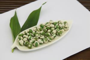 Quality Crispy Crunchy Fried Green Peas Snack Garlic Flavor Coated wholesale
