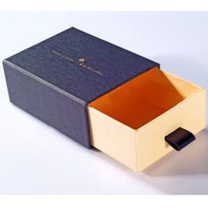 Quality Ribbon Rigid Cardboard Box Drawer Hot Stamping For Jewelry wholesale