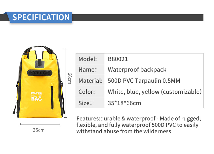 500D PVC Bicycle Hydration Backpack Outdoor Sport Hiking Dry Bag