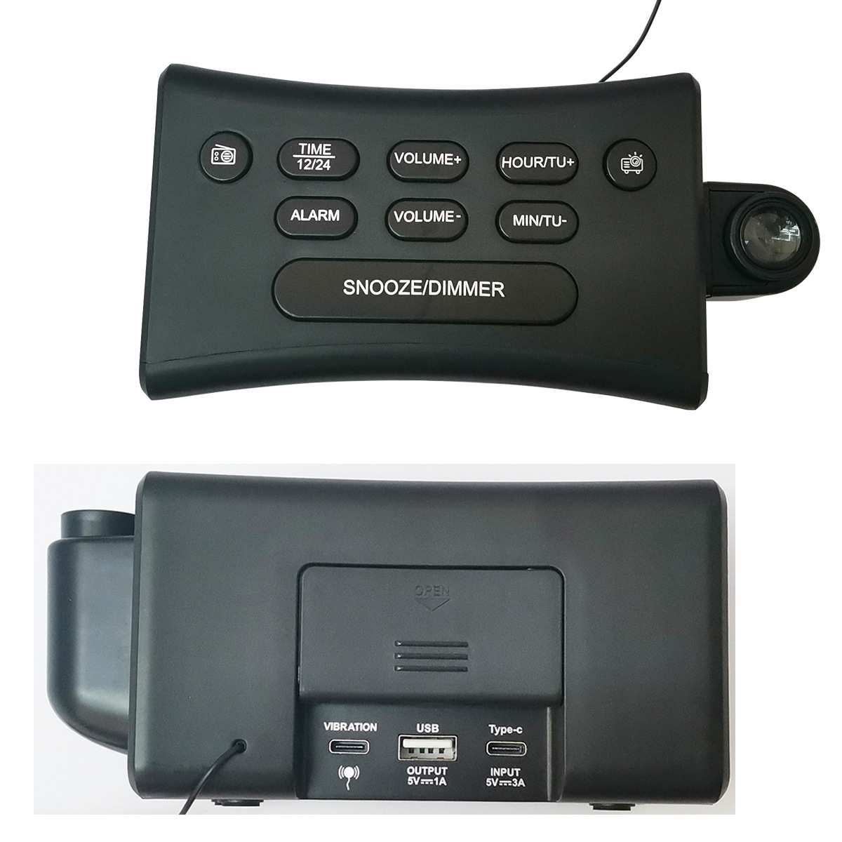Digital Smart FM Clock Radio With USB Port Telescopic Antenna