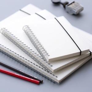 Quality OEM Recycled Paper Spiral Bound Book Printing Removable White PP Spiral Notebook wholesale