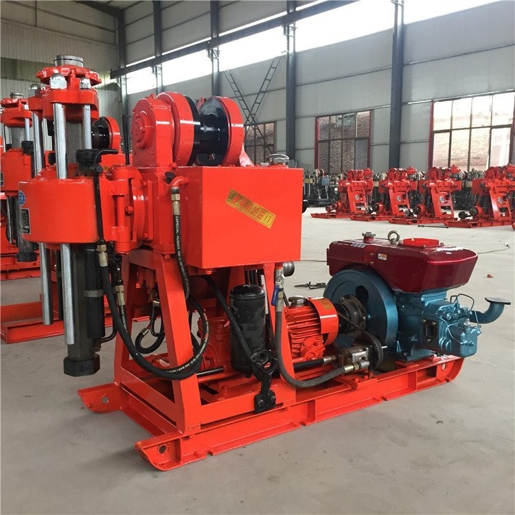 Wheels Mounted Mini Borehole Drilling Machine For Shallow Water Well Gk200