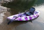Auge Fast Recreational Kayak , Adult Exercising Flat Top Kayak Small Size For