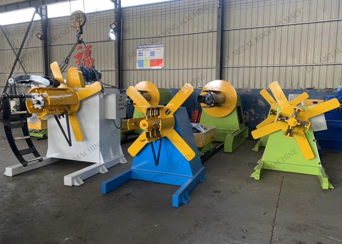 Inner Diameter 400mm-508mm Manual Uncoiler 5T Four Arms De Coiler Machine