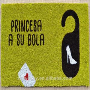 Quality Coco fiber animal printed door mat with PVC backing wholesale