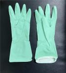 M 55g Green 300mm Latex Dishwashing Gloves Spray Flocklined