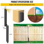 Fence Post Repair Kit, Steel Fence Post Repair Stakes, Fence Post Anchor for