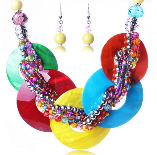 European and American bohemian necklace shell beads necklace clavicle chain /