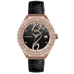 Auto Date Tourbillon Women Jewelry Watch , Leather Quartz Watch