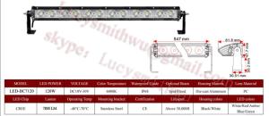 Quality 120W Led work lights truck driving lamps/Spot/LED arbeidslys foco faenero Faros LED-BC7120 wholesale