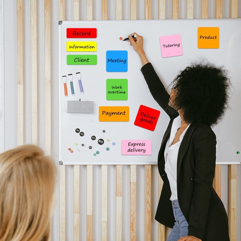 Colored Writable Magnetic Whiteboard Stickers Dry Erase Magnetic Labels SGS
