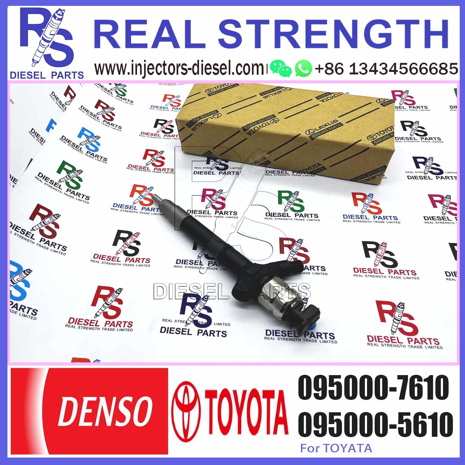 New Diesel Common Rail Injector 095000-6110 095000-6900 095000-7600 095000-7610 23670-09200 236700R060 For TOYOTA 2AD-FH