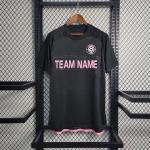 Black Contest Training Custom Football Jerseys Men'S Soccer Uniforms Twill/Plain