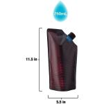 150ml-650ml Matte Aluminum Liquid Spout Bag Middle Mouth