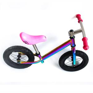 Quality Super Light Titanium Balance Bike Ti Bicycle Without Pedal Impact Resistance wholesale