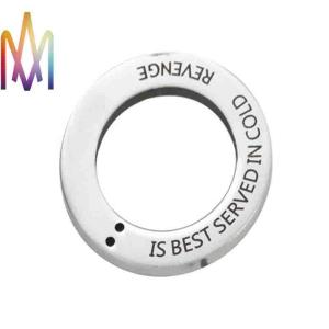 Quality 30mm Revenge Is Best Served In Cold Engraved Bracelet Charms wholesale