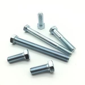 Quality ASME/ANSI B 18.2.1 SAE J429 Grade 5 Hex Head Bolts Fully Threaded Zinc Plated wholesale