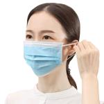 Healthy Blue Disposable Mask , Disposable Face Mask High Elastic Earband Anti