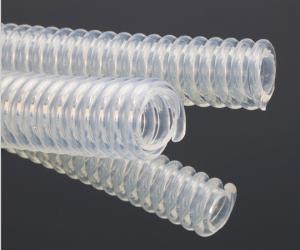 Quality Transparent Silicone Corrugated Flexible Tubing Medical Grade FDA Certificated wholesale