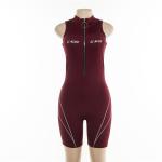 Sexy Sleeveless Bodycon Jumpsuit Turtleneck Zipper Fly Letter Print