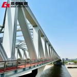 Online Guidance Steel Truss Bridge Light Weight Steel Cable Bridge
