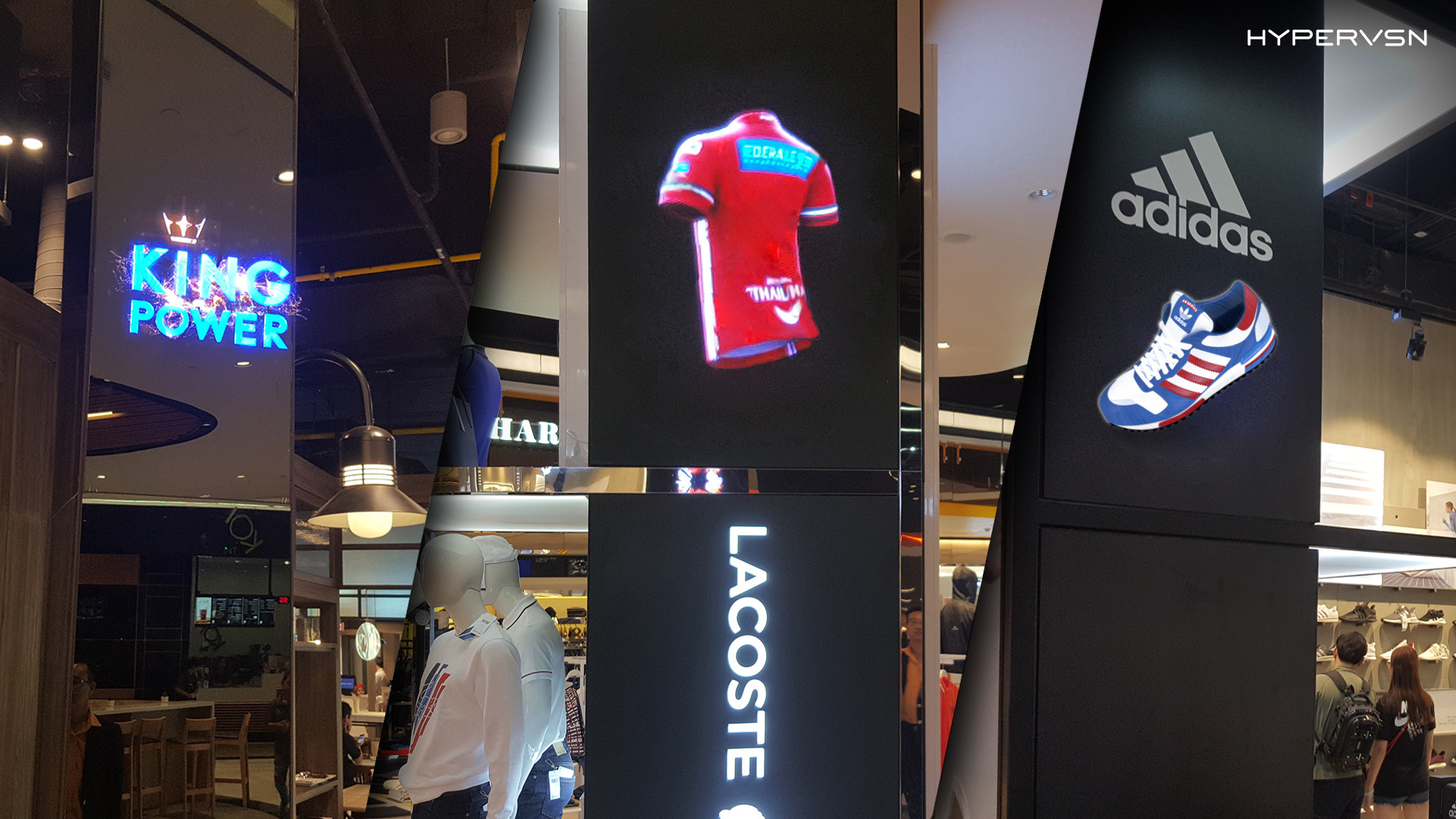 42cm X 42cm Black 3D Hologram Players 1.5kg Shopping Mall 3d Holo Display