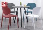 Perforated Back Mid Century Modern Plastic Chairs For Dining Table