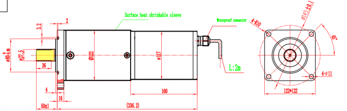 AC 380V Solar Tracker Gear Motor With 1093.5 Ratio 500N.m Output Torque 0