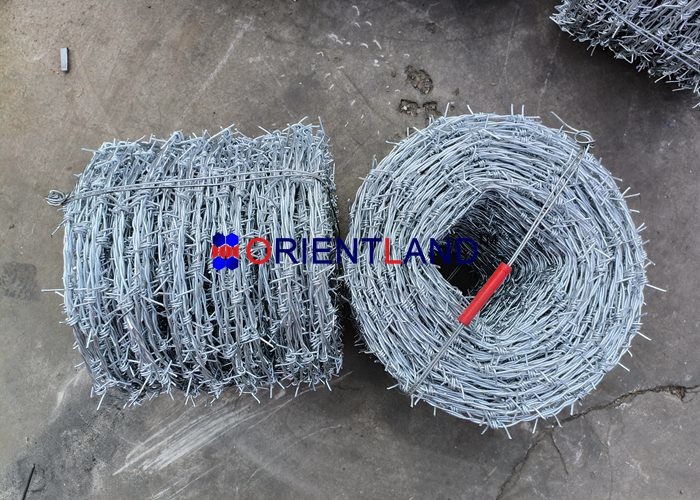 2.2mm Hot Dipped Galvanized Barbed Wire 250m / Galvanised Razor Wire