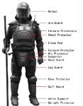 Heavy duty Body Protector for Police Riot Gear of Anti riot suit