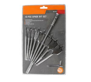 Quality 10pcs Flat Wood Drill Bits Set / Wood Hole Drill Bit Kit With Bright Finished wholesale